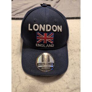 Royal Stallion Original Snapback Blue Embroidered Hat London England